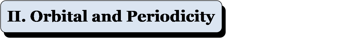 II. Orbital  and Periodicity  
